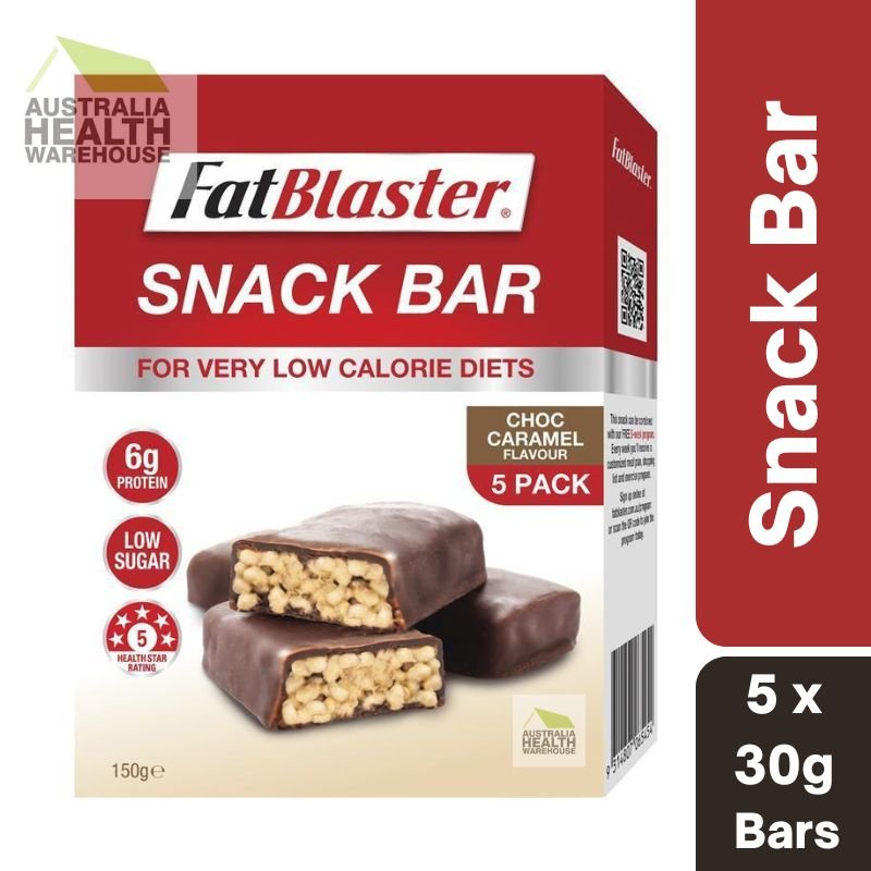 Naturopathica Fatblaster Choc Caramel Snack Bar 5 x 30g November 2024