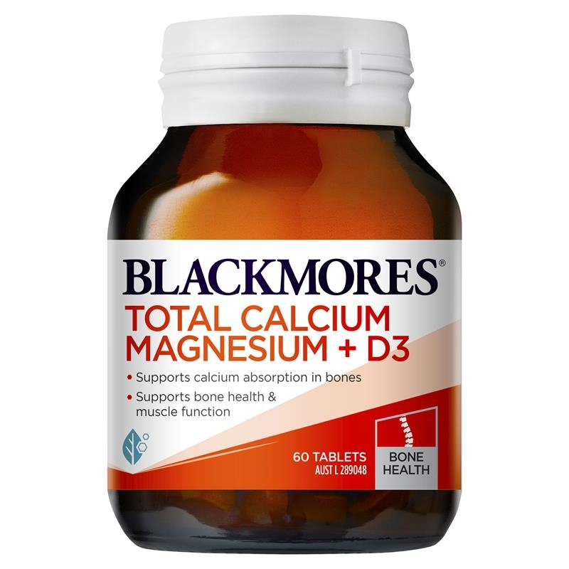 Blackmores Total Calcium & Magnesium + D3 60 Tablets