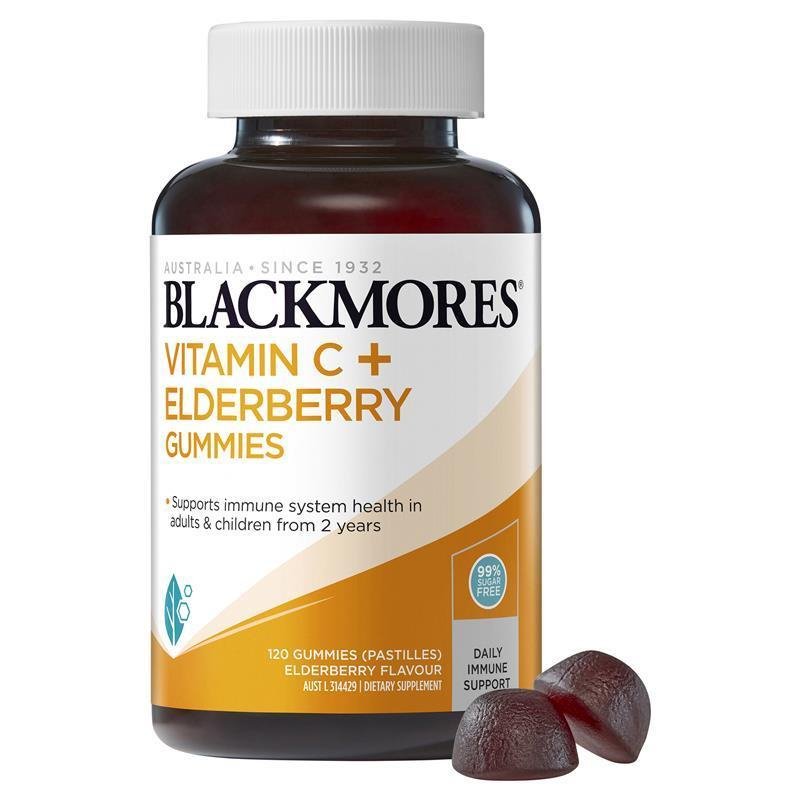 Blackmores Vitamin C + Elderberry 120 Gummies September 2024