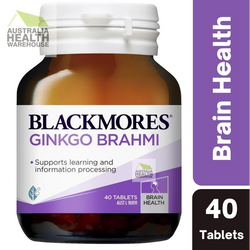 Blackmores Ginkgo Brahmi 40 Tablets July 2025