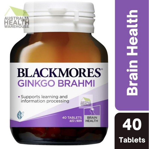 Blackmores Ginkgo Brahmi 40 Tablets March 2025