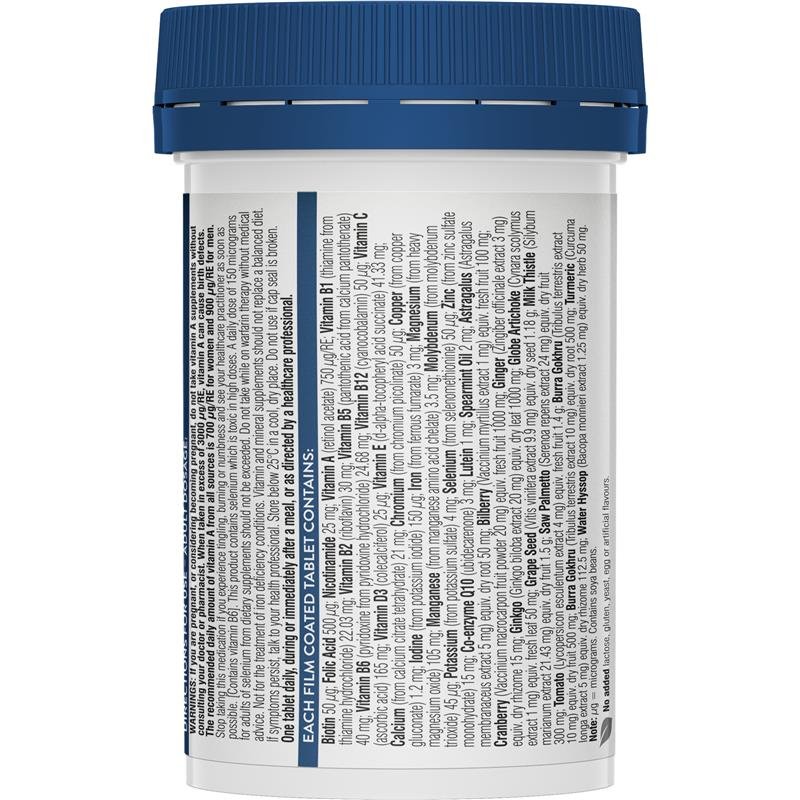 Swisse Ultivite Men's 50+ Multivitamin 60 Tablets March 2025