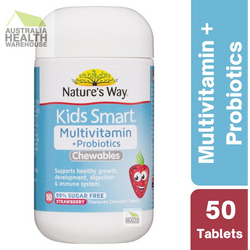 Nature's Way Kids Smart Multivitamin + Probiotics 50 Tablets March 2024