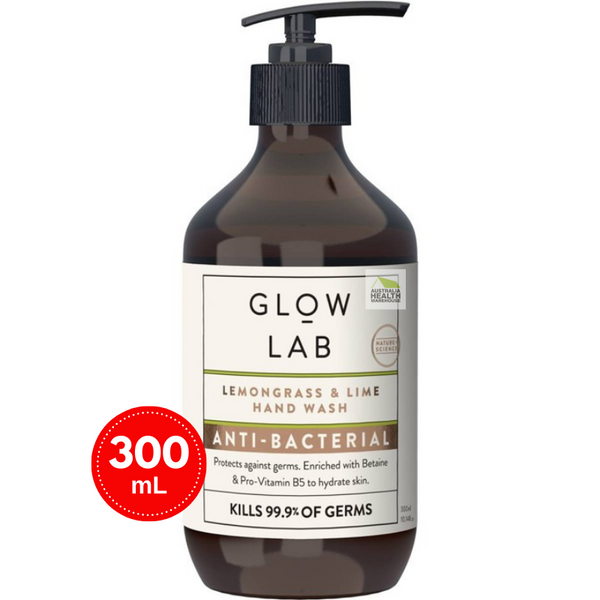 Glow Lab Lemongrass & Lime Hand Wash Anti-Bacterial 300mL June 2025
