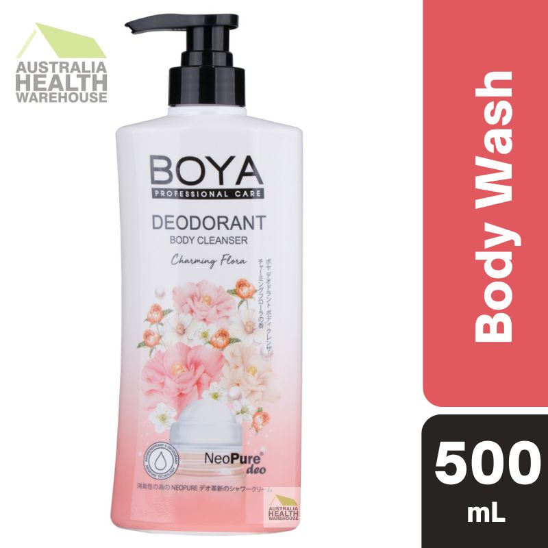 BodyWash Deodorant Cleanser Gel Boya Charming Flora 500mL January 2025