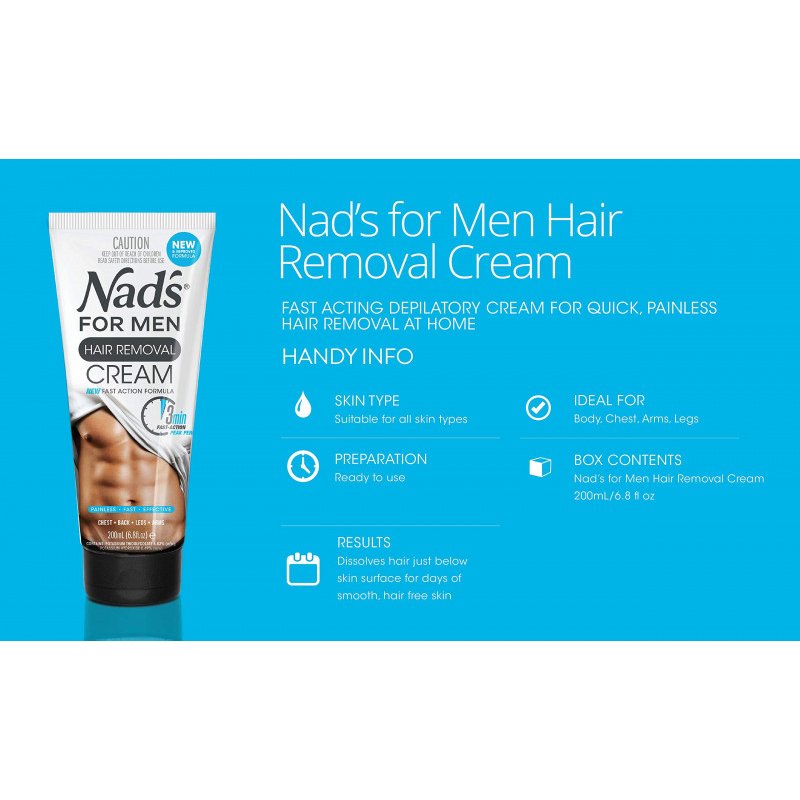Nad's For Men Hair Removal Cream 200mL