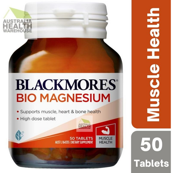 Blackmores Bio Magnesium 50 Tablets September 2025