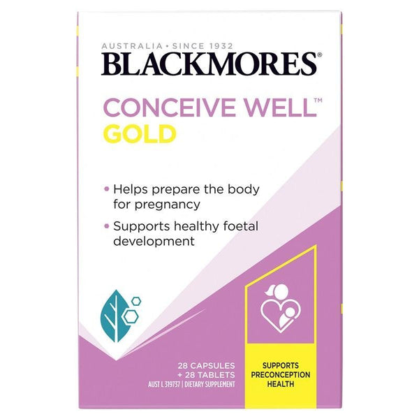 Blackmores Conceive Well Gold 56 Tablets (28 Tablets + 28 Capsules) March 2024