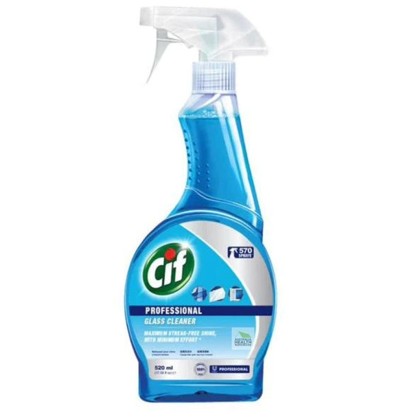 Cif Professional Glass & Stainless Steel Cleaner 520mL