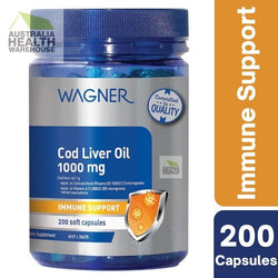 Wagner Cod Liver Oil 1000mg 200 Capsules  May 2025