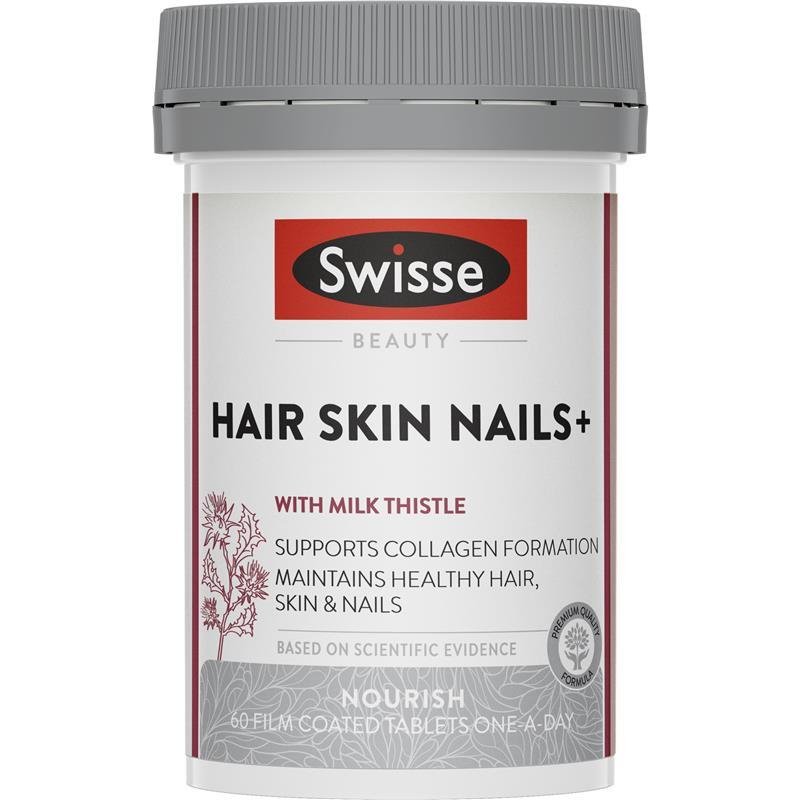 Swisse Beauty Hair Skin Nails+ 60 Tablets January 2026