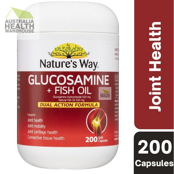 [Expiry: 11/2024] Nature's Way Glucosamine + Fish Oil 200 Capsules