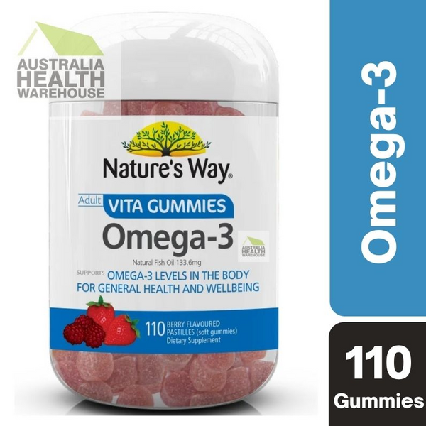 [Expiry: 03/2025] Nature’s Way Adult Vita Gummies Omega-3 110 Gummies