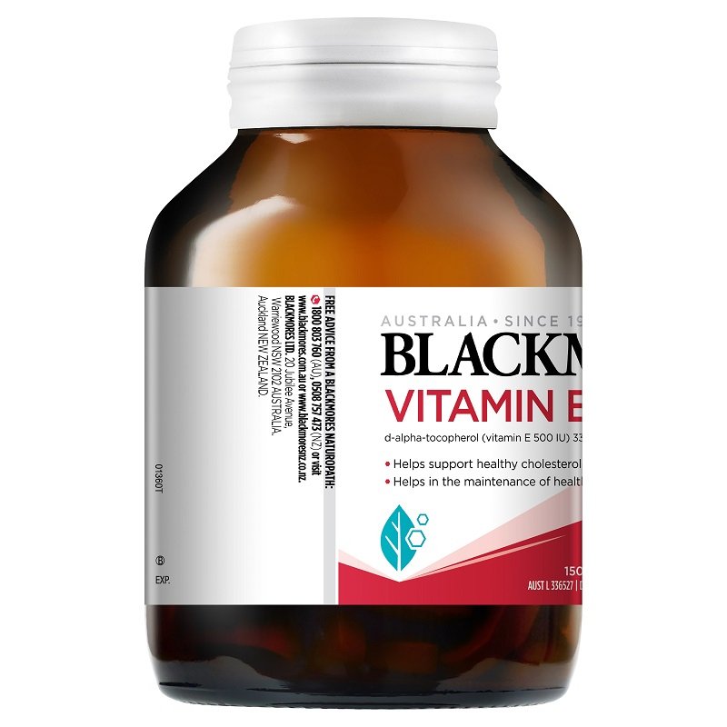 [Expiry: 06/2027] Blackmores Natural Vitamin E 500IU 150 Capsules