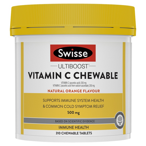 Swisse Ultiboost Vitamin C Chewable 310 Tablets November 2024