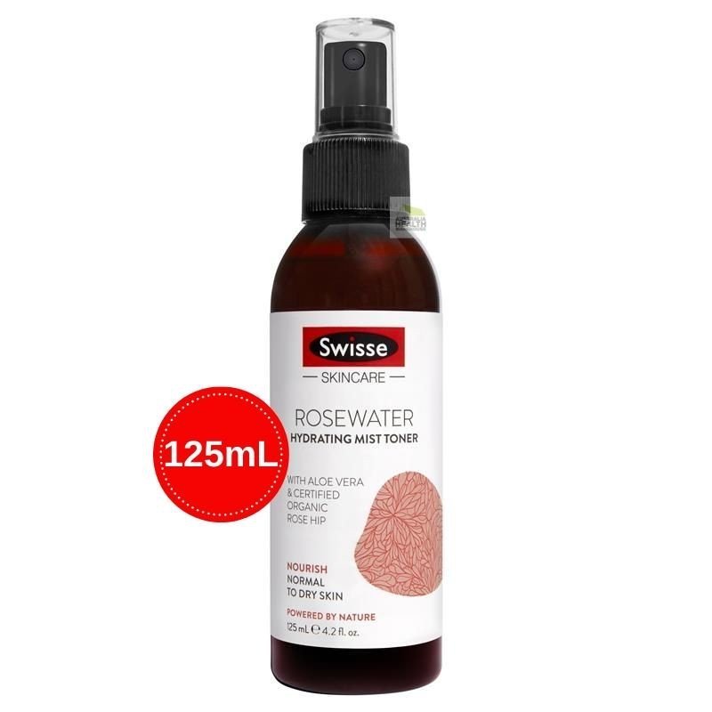 Swisse Skincare Rosewater Hydrating Mist Toner 125mL