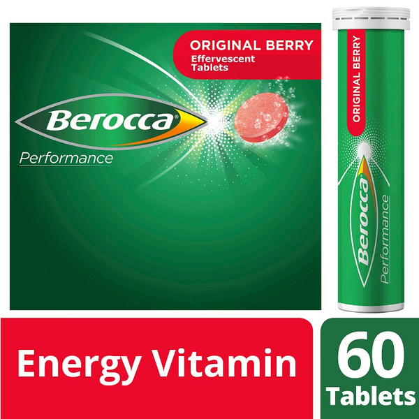 [EXPIRY: DECEMBER 2024] Berocca Performance Original Berry Effervescent Tablets 60 Pack