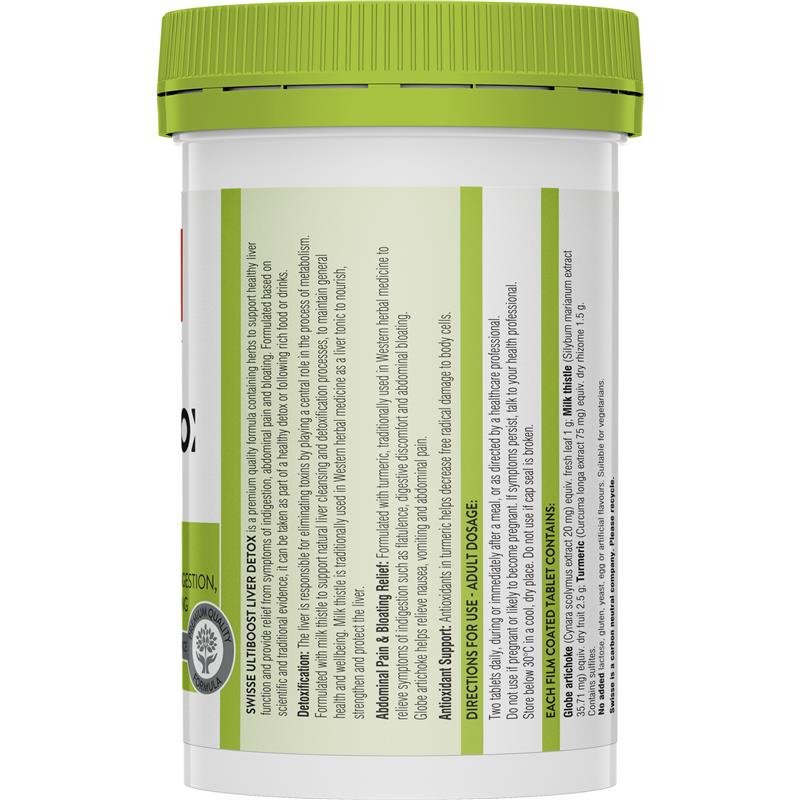 [Expiry: 07/2025] Swisse Ultiboost Liver Detox 120 Tablets