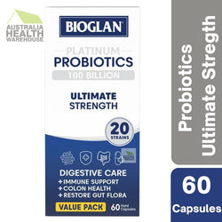 Bioglan Platinum Probiotics 100 Billion 60 Capsules December 2024