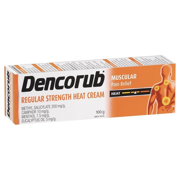 Dencorub Regular Strength Heat Cream 100g (2pcs)