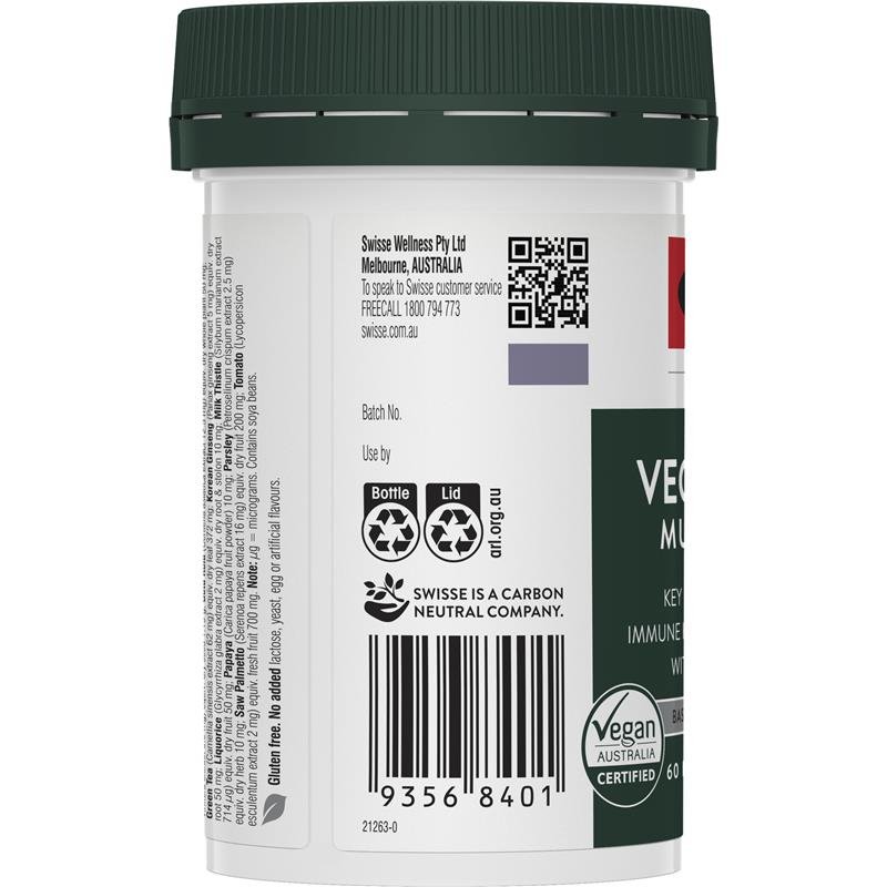 Swisse Ultivite Vegan Men's Multivitamin 60 Tablets  June 2024