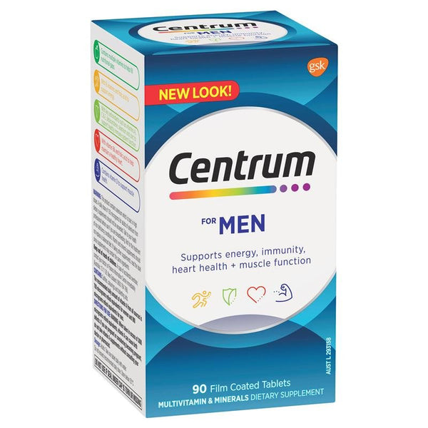 Centrum For Men Multivitamin 90 Tablets September 2024