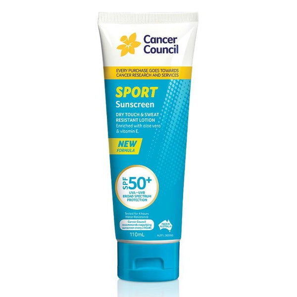 [Expiry: 06/2026] Cancer Council Sport Sunscreen SPF 50+ Tube 110mL