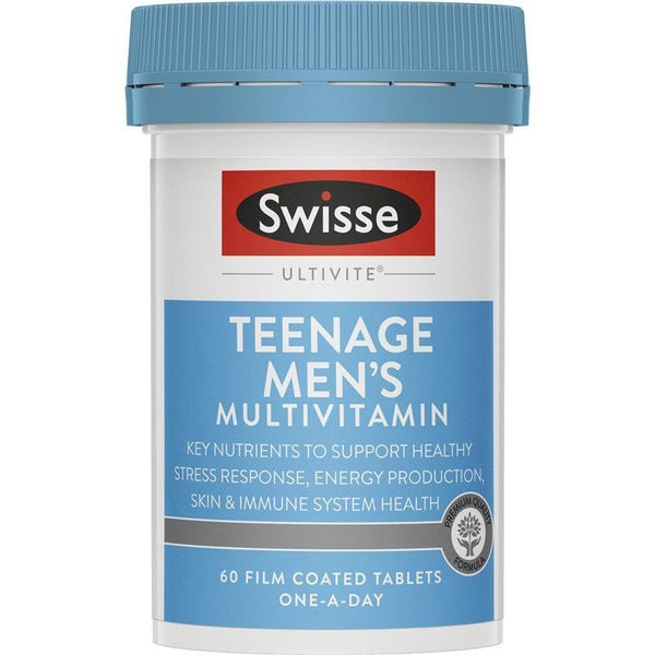 Swisse Ultivite Teenage Men's Multivitamin 60 Tablets June 2025