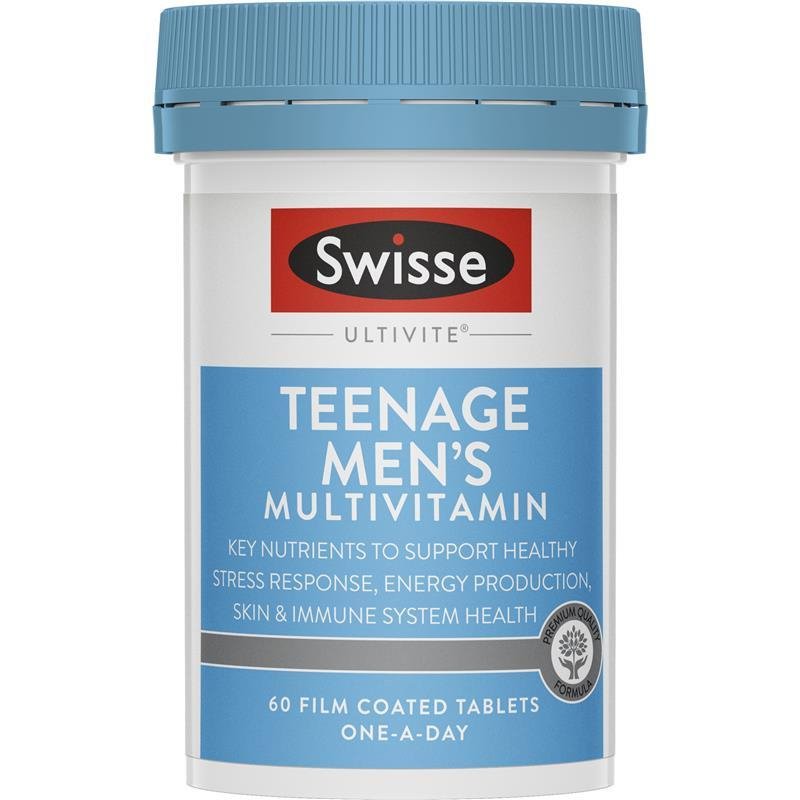 Swisse Ultivite Teenage Men's Multivitamin 60 Tablets June 2025