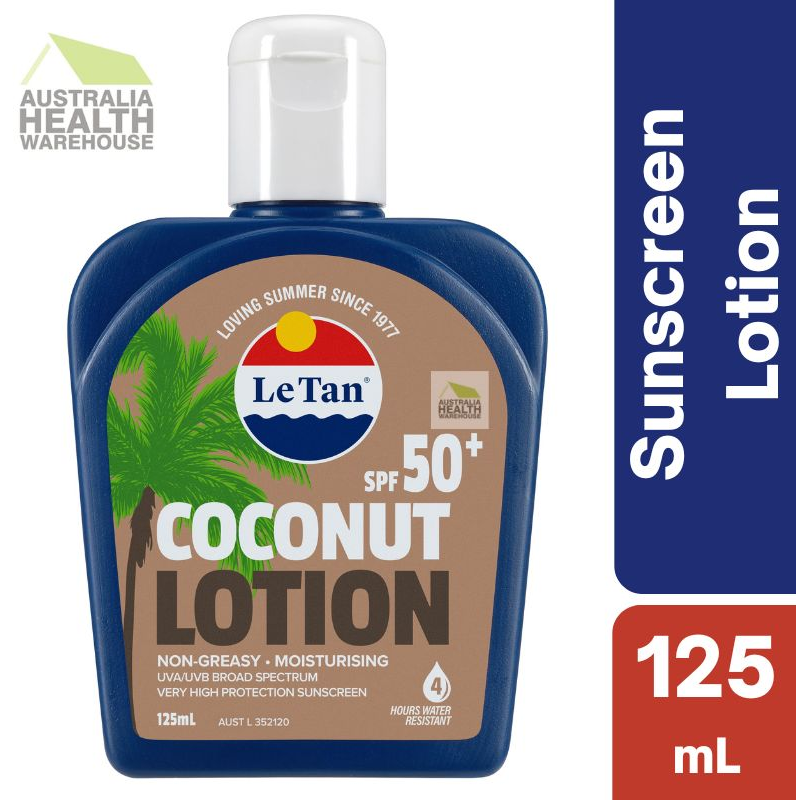 [Expiry: 03/2025] Le Tan SPF 50+ Coconut Sunscreen Lotion 125mL