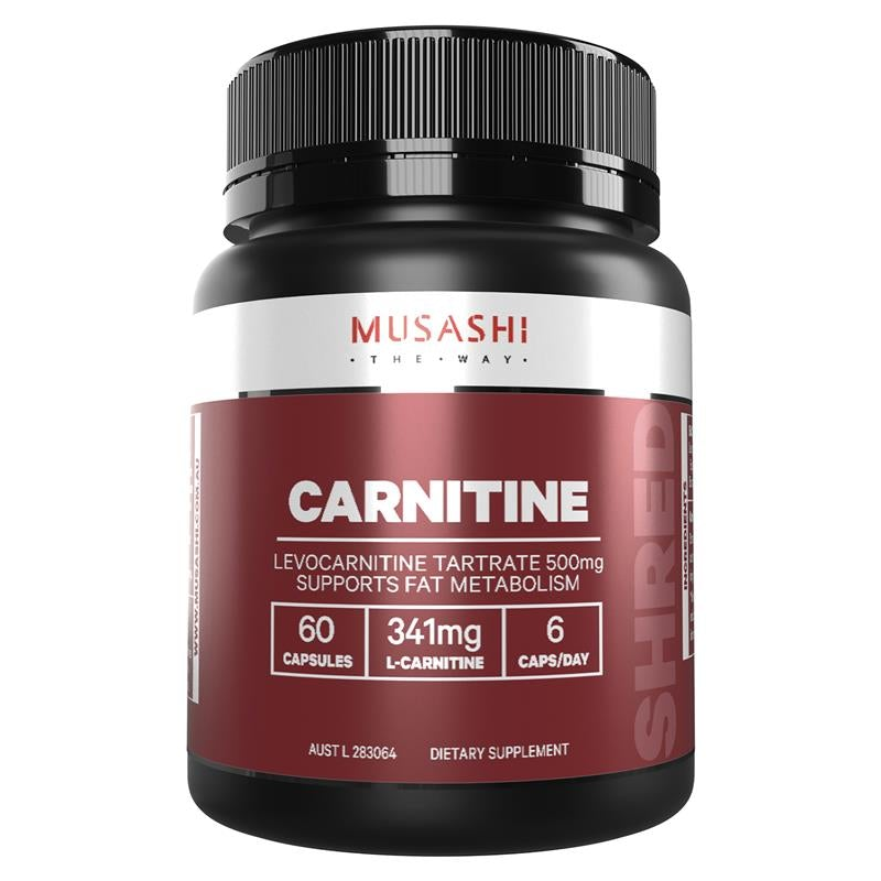 Musashi Carnitine 60 Capsules September 2024