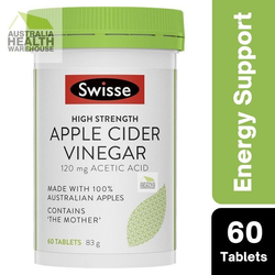 [CLEARANCE EXPIRY: 02/2024] Swisse High Strength Apple Cider Vinegar 60 Tablets