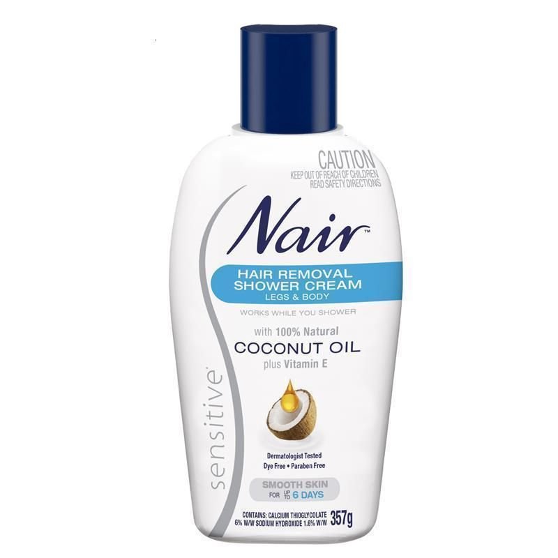 Nair Hair Removal Shower Sensitive Cream Legs & Body 357g
