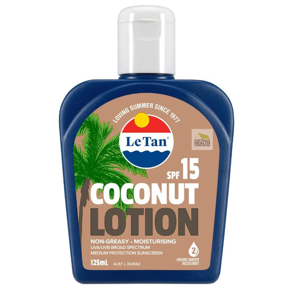 Le Tan SPF 15 Coconut Sunscreen Lotion 125mL January 2025