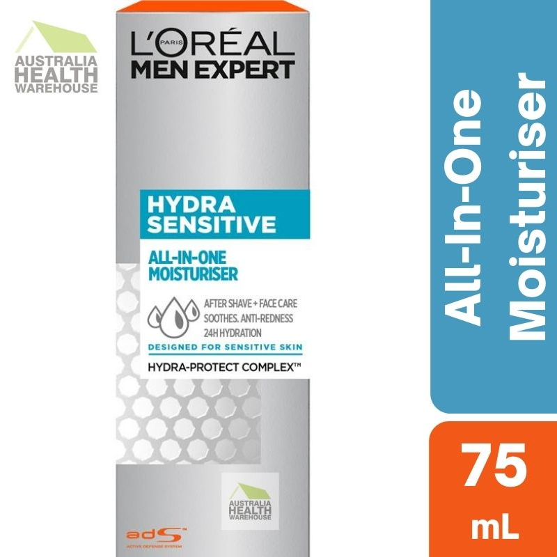 L'Oreal Men Expert Hydra Sensitive Skin All-In-One Moisturiser 75mL