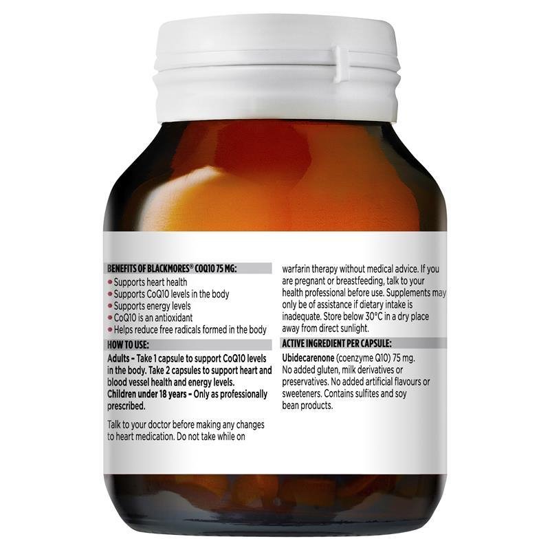 Blackmores CoQ10 75mg 90 Capsules  January 2025