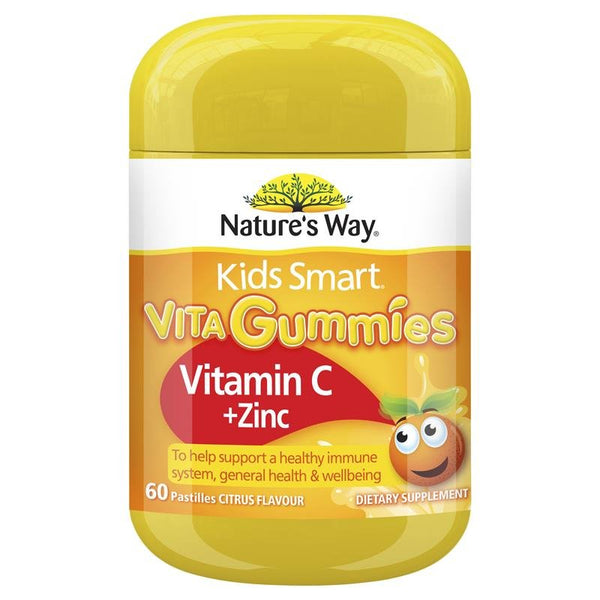 [CLEARANCE EXPIRY: 05/2024] Nature's Way Kids Smart Vita Gummies Vitamin C + Zinc 60 Gummies
