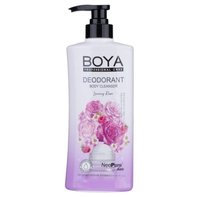 BodyWash Deodorant Cleanser Gel Boya Luxury Rose 500mL September 2025