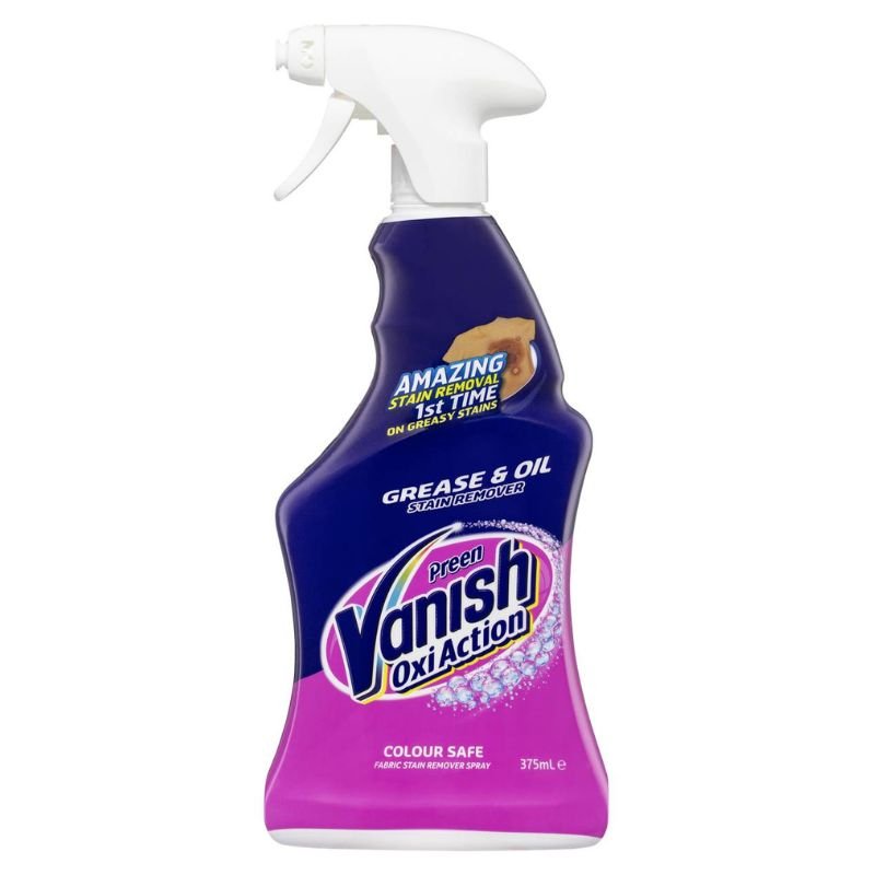 Vanish Preen Oxi Action Degreaser Fabric Stain Remover Spray 375mL August 2025
